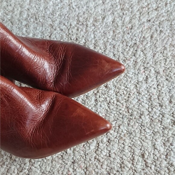 Steve Madden POUT brown leather bootie size 7M - Picture 7 of 12